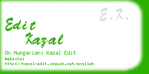 edit kazal business card